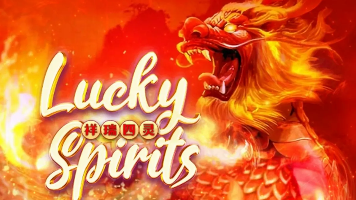 Tampilan visual slot Lucky Spirits dengan tema keberuntungan